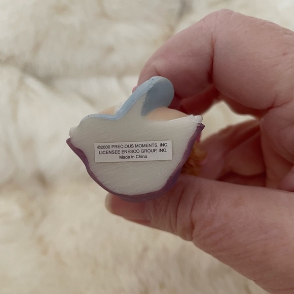 Vintage 3” Precious Moments Ceramic Figurine. “Thinking of You”. Y2K - Picture 5 of 6